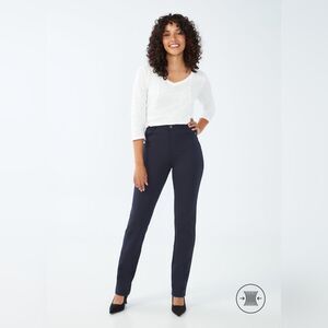 FDJ French Dressing Jeans Size 8 Suzanne Straight Leg Navy Pants